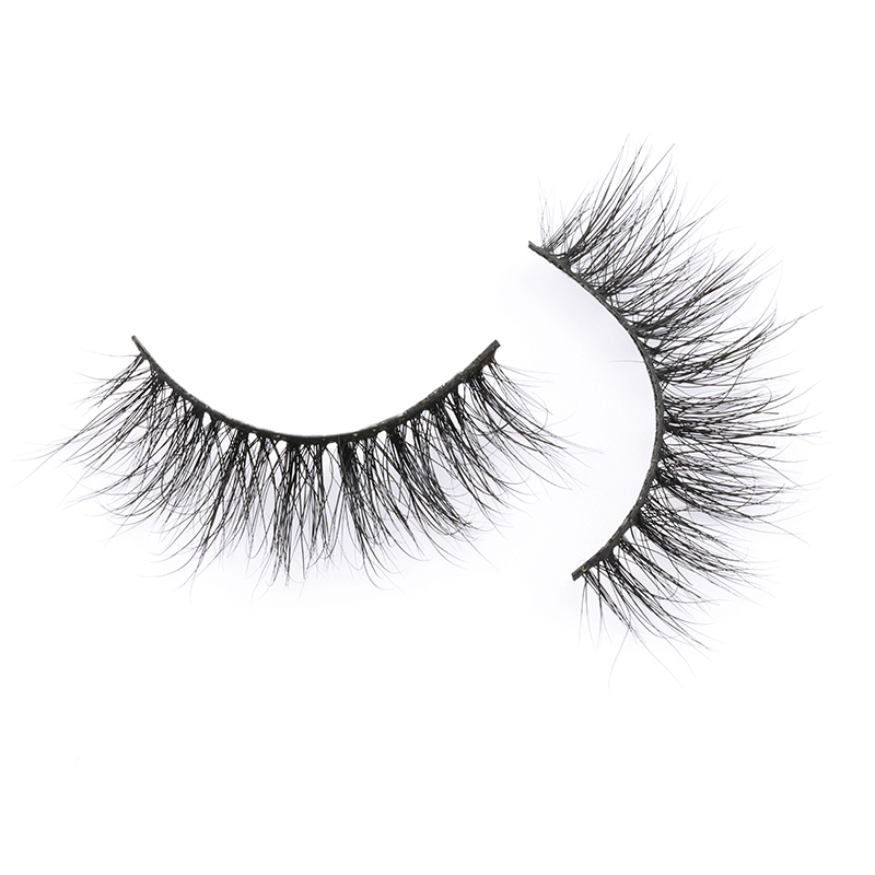 Free Samples Accepted 100% Real Mink Fur Strip Lashes with Private Label in the UK/US YY107